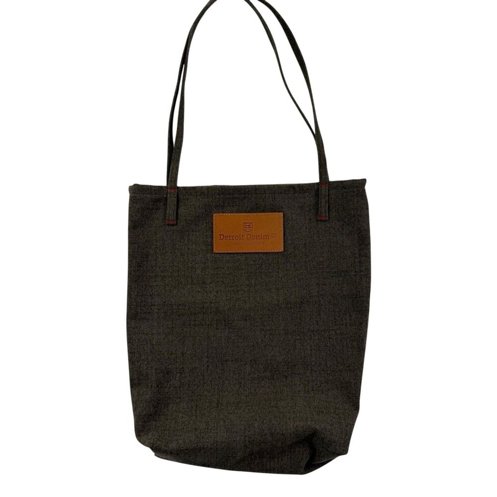 Detroit Denim Co Crypton Tote Bag Brown Book Purse Travel Academia